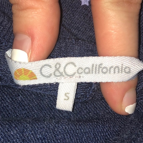 C&C California Star Print Long Sleeve T-shirt (Small) - Picture 2 of 4